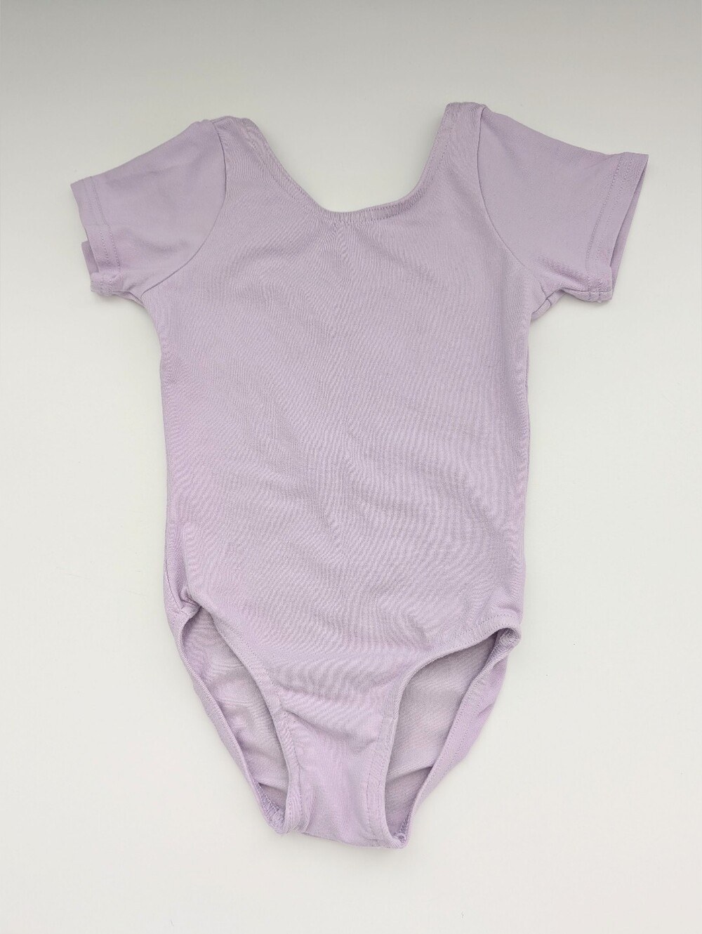Mondor Girls' (6X-7) Mauve Short-Sleeve Dance/Ballet One-Piece Leotard/Bodysuit